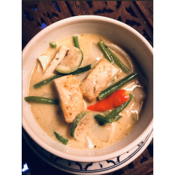 Tofu au Curry Vert...
